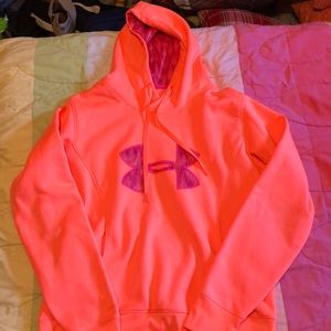 Coral Under Armour hoodie